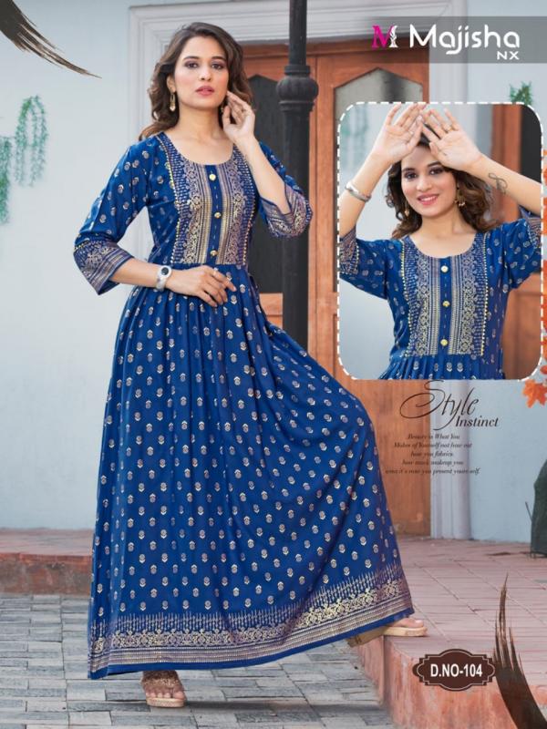 Majisha Nx Srivalli 1 Fancy Rayon Long Kurti 